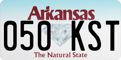 AR license plate 050KST