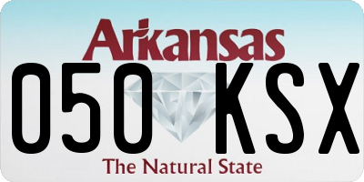 AR license plate 050KSX