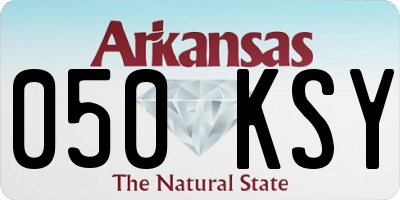 AR license plate 050KSY