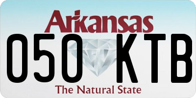 AR license plate 050KTB