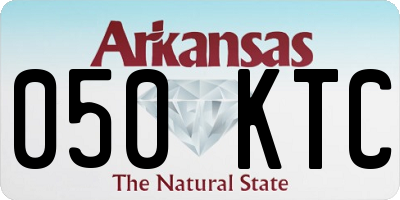 AR license plate 050KTC
