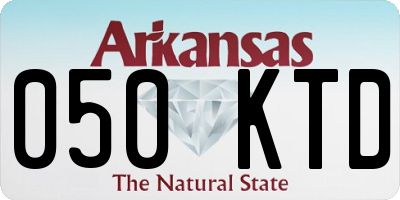 AR license plate 050KTD