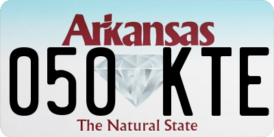 AR license plate 050KTE