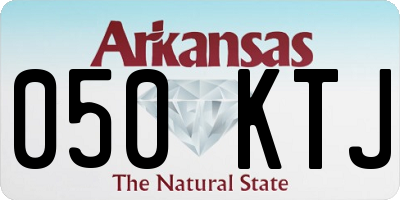 AR license plate 050KTJ