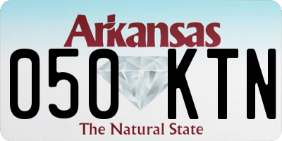 AR license plate 050KTN