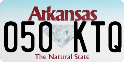 AR license plate 050KTQ