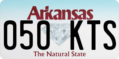 AR license plate 050KTS
