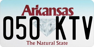 AR license plate 050KTV