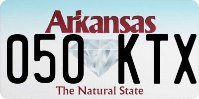 AR license plate 050KTX