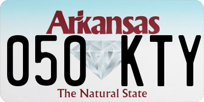 AR license plate 050KTY