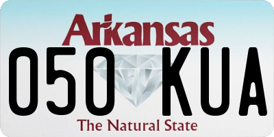 AR license plate 050KUA