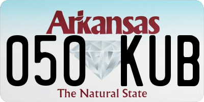 AR license plate 050KUB