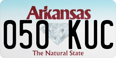 AR license plate 050KUC