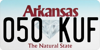 AR license plate 050KUF