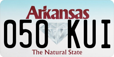 AR license plate 050KUI