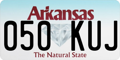 AR license plate 050KUJ