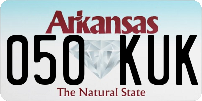 AR license plate 050KUK