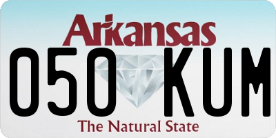 AR license plate 050KUM
