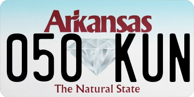 AR license plate 050KUN