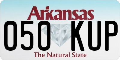 AR license plate 050KUP