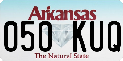 AR license plate 050KUQ