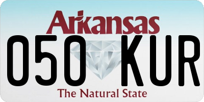 AR license plate 050KUR