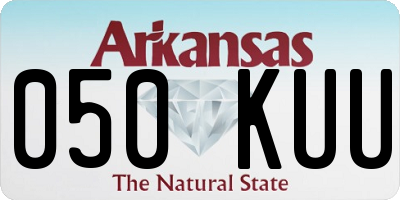 AR license plate 050KUU