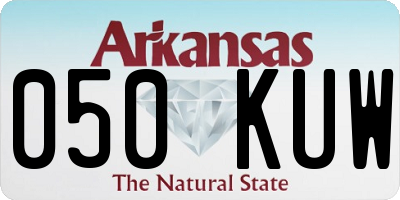 AR license plate 050KUW