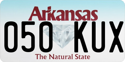 AR license plate 050KUX