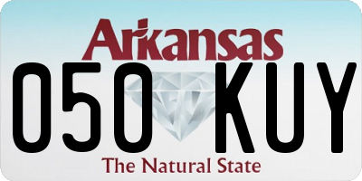 AR license plate 050KUY