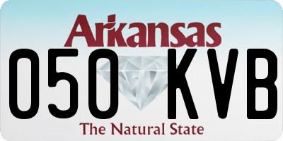 AR license plate 050KVB