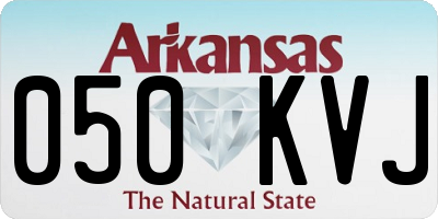 AR license plate 050KVJ