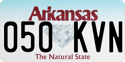 AR license plate 050KVN
