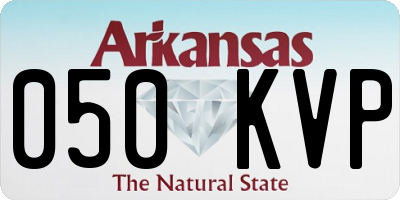 AR license plate 050KVP