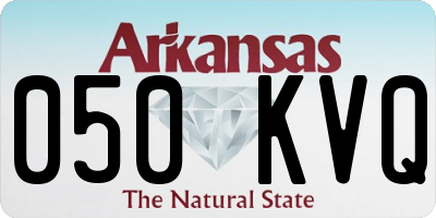 AR license plate 050KVQ