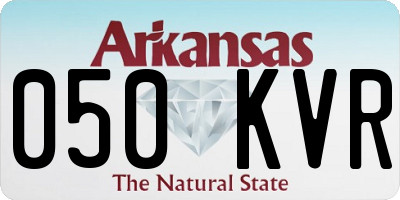 AR license plate 050KVR