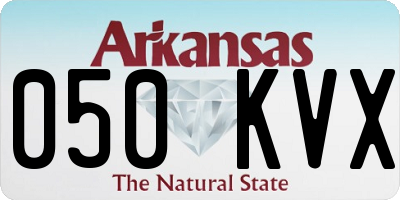 AR license plate 050KVX