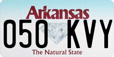 AR license plate 050KVY