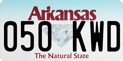 AR license plate 050KWD