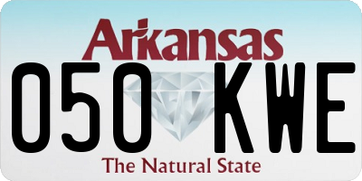 AR license plate 050KWE