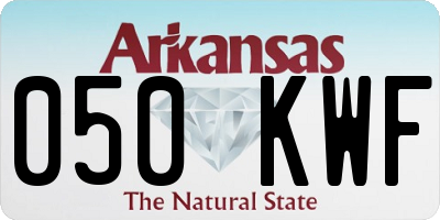 AR license plate 050KWF