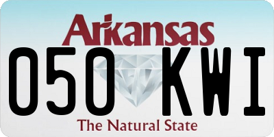 AR license plate 050KWI