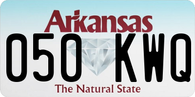 AR license plate 050KWQ