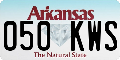 AR license plate 050KWS