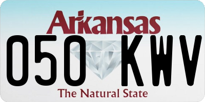 AR license plate 050KWV