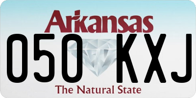 AR license plate 050KXJ