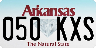 AR license plate 050KXS
