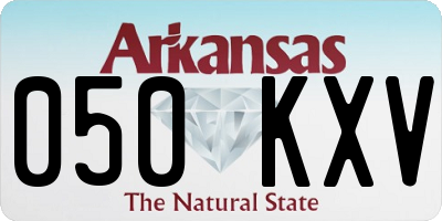 AR license plate 050KXV