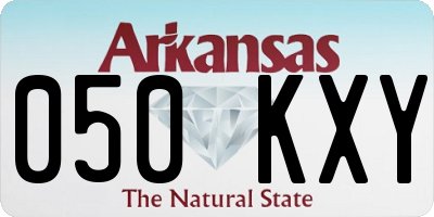 AR license plate 050KXY
