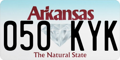 AR license plate 050KYK